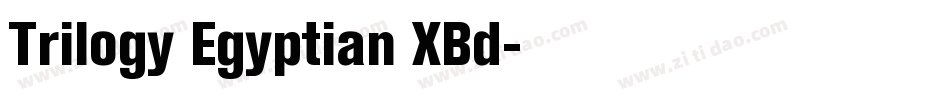 Trilogy Egyptian XBd字体转换